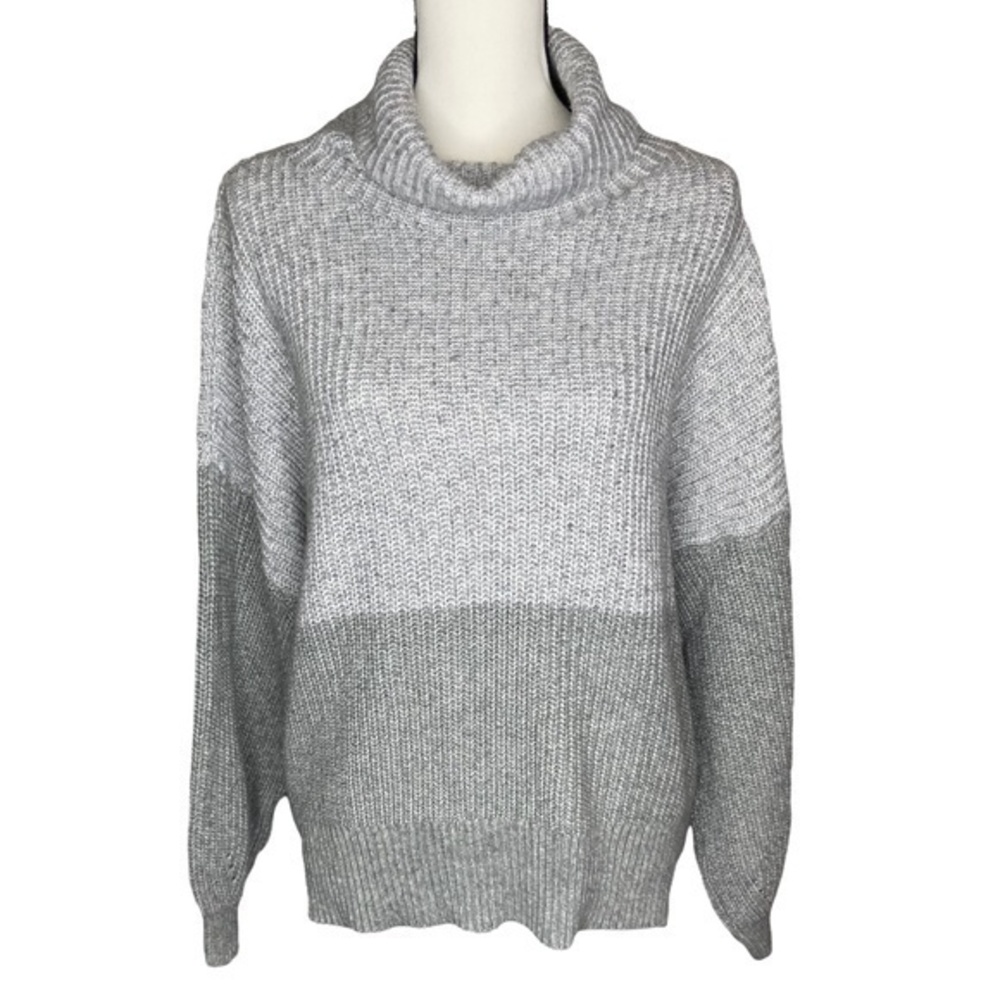 American Eagle Outfitters‎ Sweater Gray Turtle Neck Long Sleeve Top Size XL
